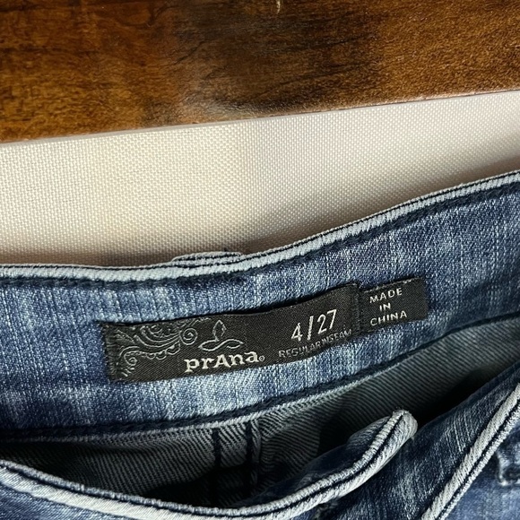 Prana Dark Wash Low Rise Skinny Jeans 4 - Picture 4 of 5